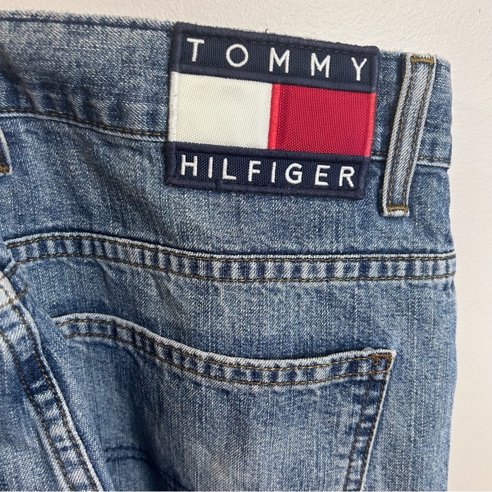 Vintage Tommy Hilfiger Men’s Jeans Size 36 Blue denim pants straight leg - Picture 9 of 12